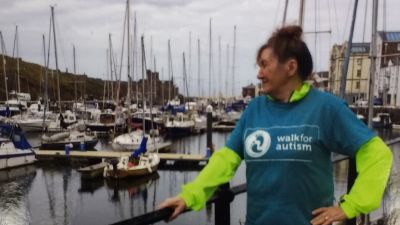 Mary Carbery Walks for Autism in the Isle of Man